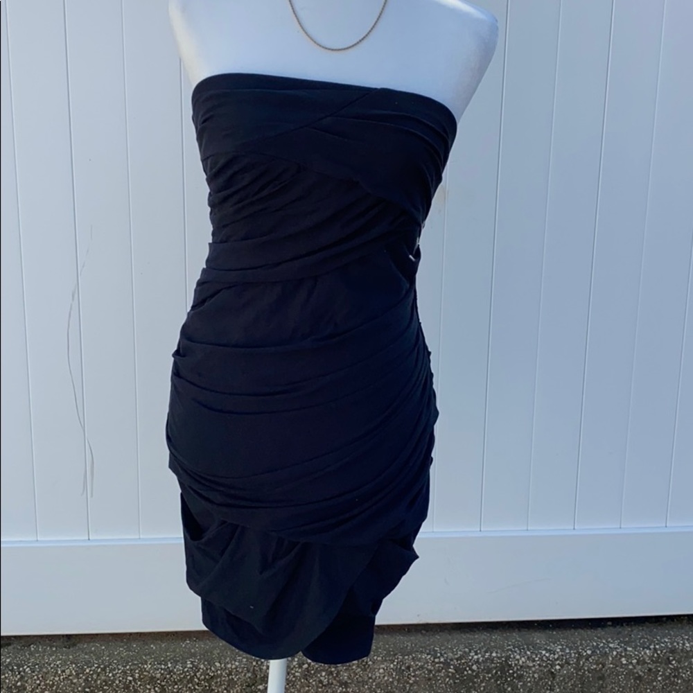 Ali Ro ruched strapless dress